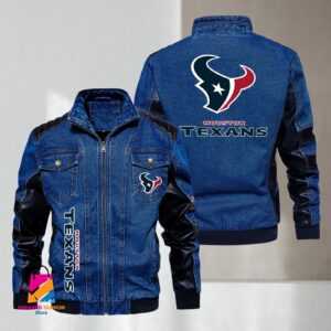 Houston Texans NFL Style Denim Jacket For Fans