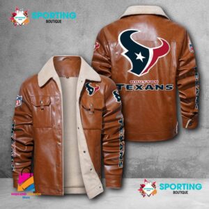 Houston Texans NFL Style Leather Jacket For Fans