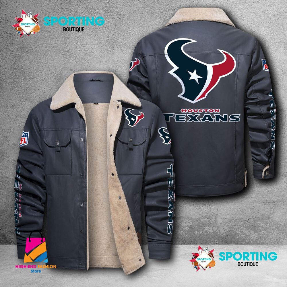 Houston Texans NFL Style Leather Jacket For Fans