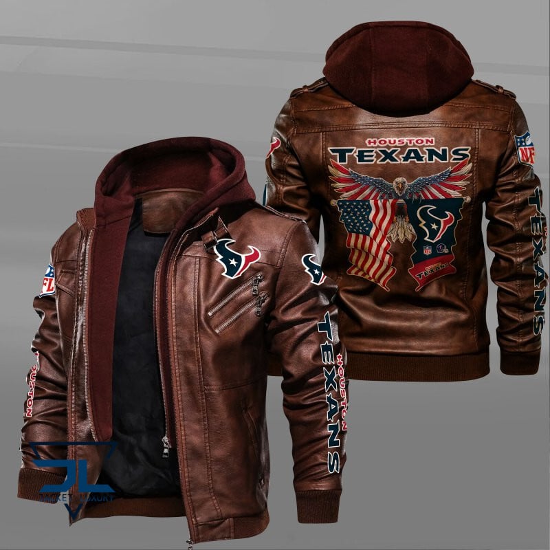 Houston Texans NFL Style Leather Jacket For Fan