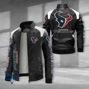 Houston Texans NFL Style Leather Jacket For Fans