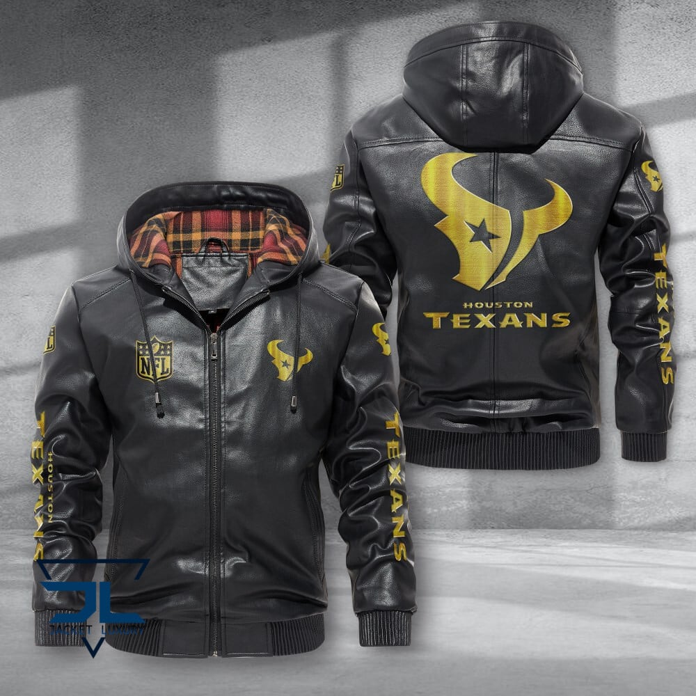 Houston Texans NFL Style Leather Jacket For Fans