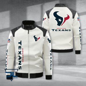 Houston Texans NFL Style Leather Jacket For Fans