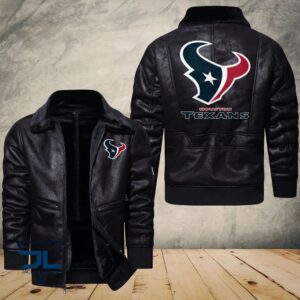 Houston Texans NFL Style Leather Jacket For Fans
