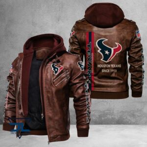 Houston Texans NFL Style Leather Jacket For Fans