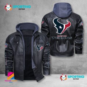 Houston Texans NFL Style Leather Jacket For Fans