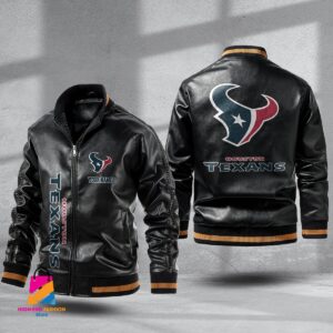 Houston Texans NFL Style Leather Jacket For Fans