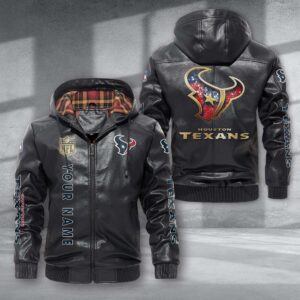 Houston Texans NFL Style Leather Jacket For Fans