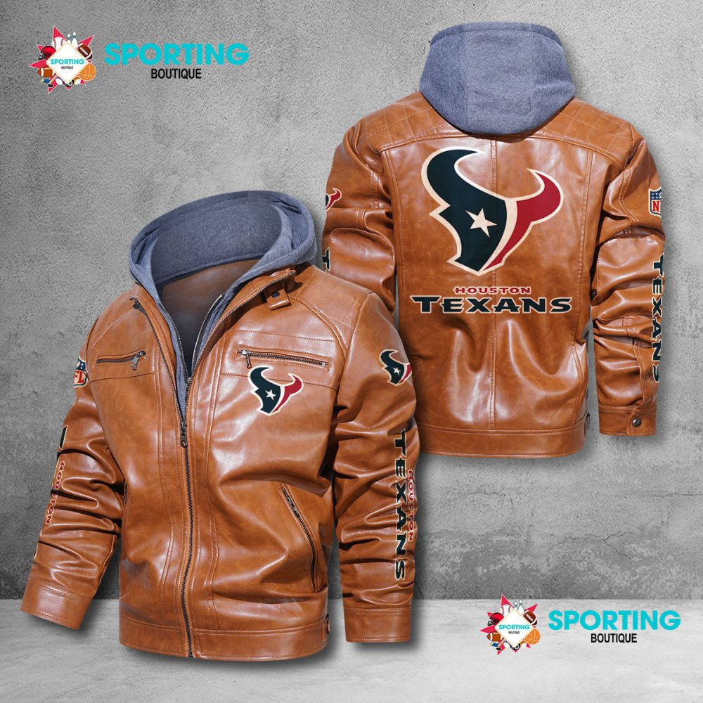 Houston Texans NFL Style Leather Jacket For Fans