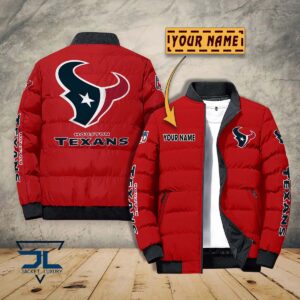 Houston Texans NFL Style Puffer Jacket For Fans