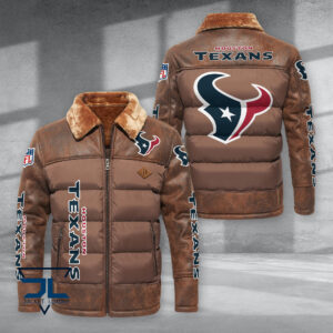 Houston Texans NFL Style Puffer Jacket For Fans