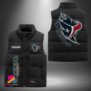 Houston Texans NFL Style Sleeveless Puffer Jacket For Fans