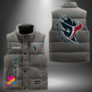 Houston Texans NFL Style Sleeveless Puffer Jacket For Fans