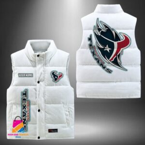 Houston Texans NFL Style Sleeveless Puffer Jacket For Fans
