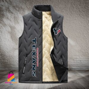 Houston Texans NFL Style Sleeveless Puffer Jacket For Fans