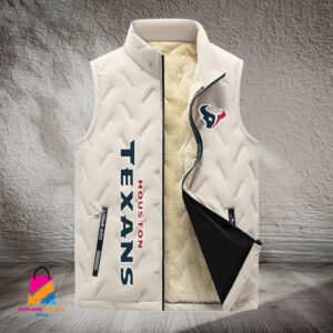Houston Texans NFL Style Sleeveless Puffer Jacket For Fans