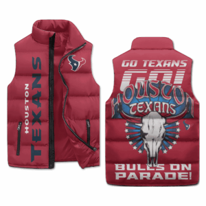 Houston Texans NFL Style Sleeveless Puffer Jacket For Fans