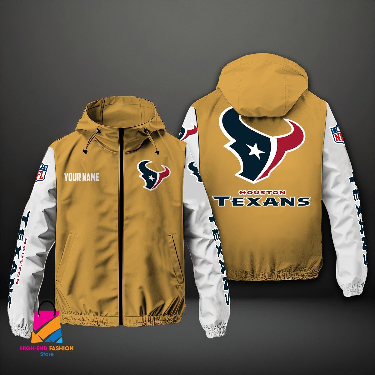 Houston Texans NFL Style Windbreaker Jacket For Fans