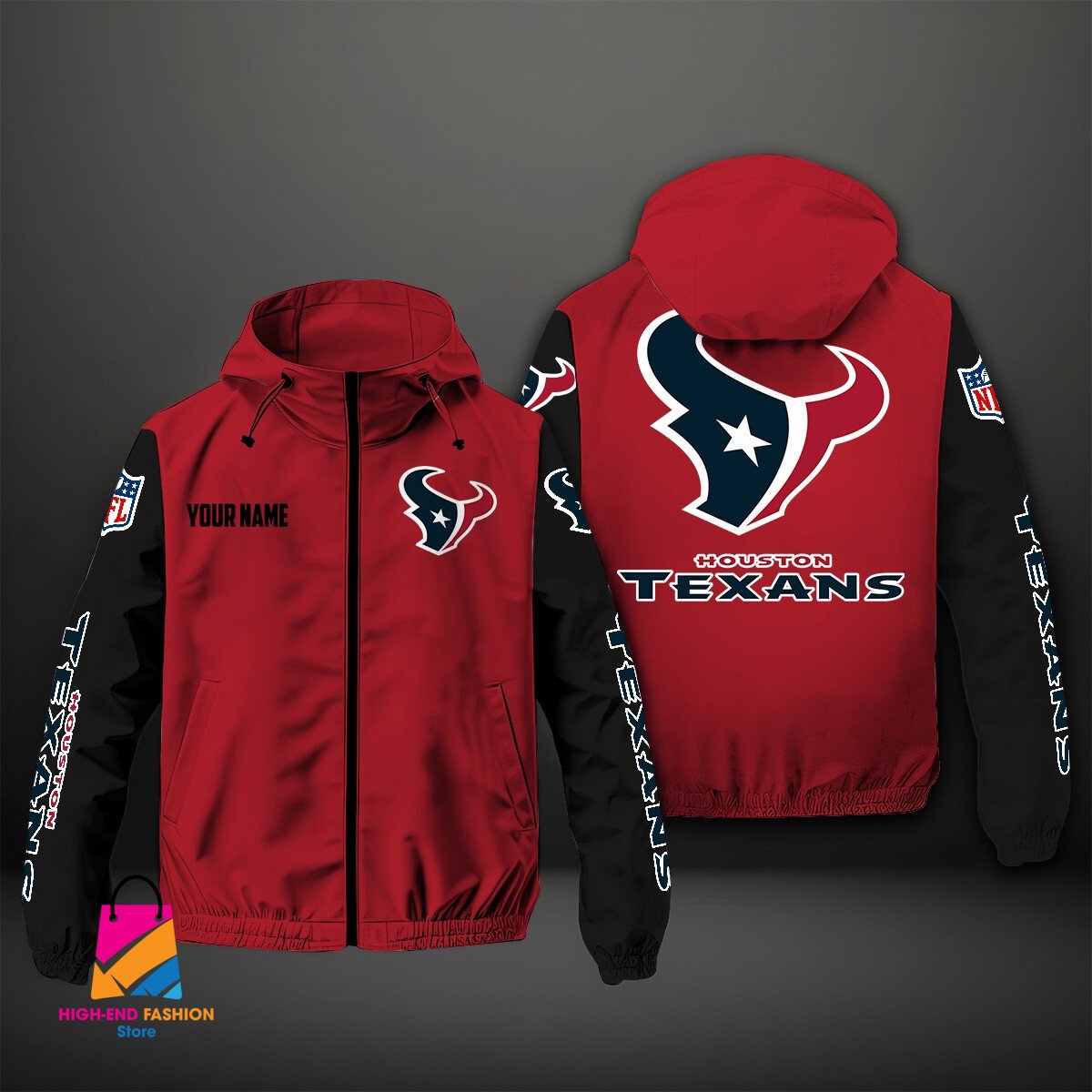 Houston Texans NFL Style Windbreaker Jacket For Fans