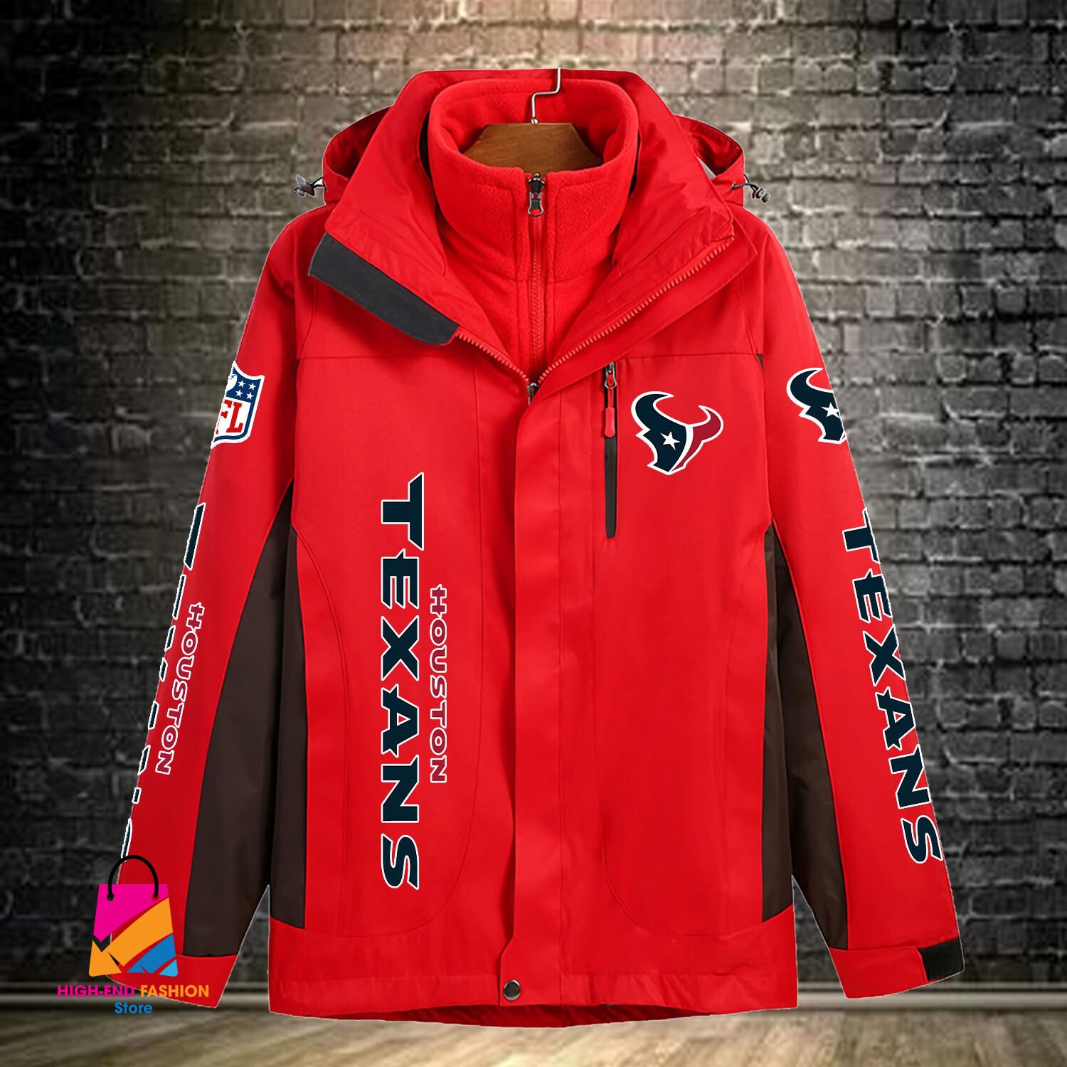 Houston Texans NFL Style Windbreaker Jacket For Fans