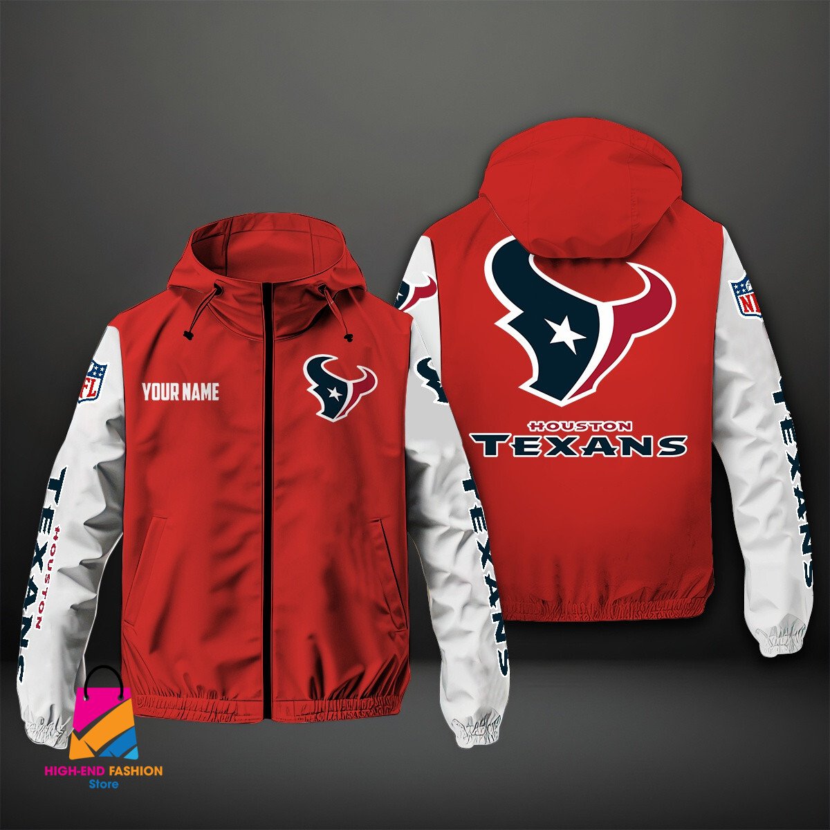 Houston Texans NFL Style Windbreaker Jacket For Fans
