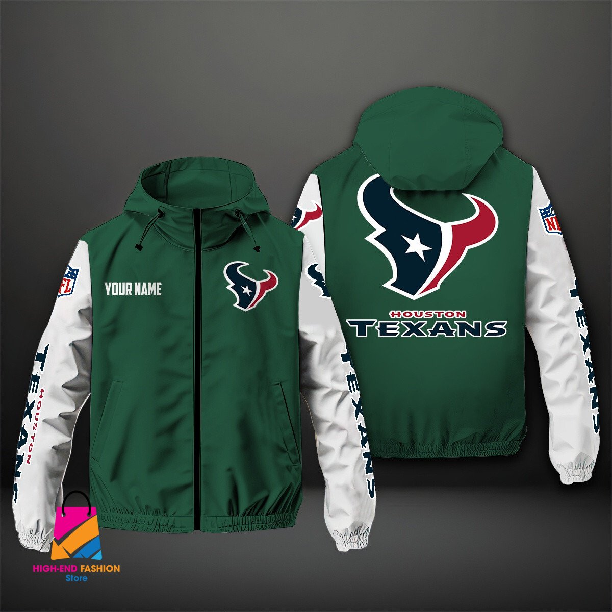 Houston Texans NFL Style Windbreaker Jacket For Fans