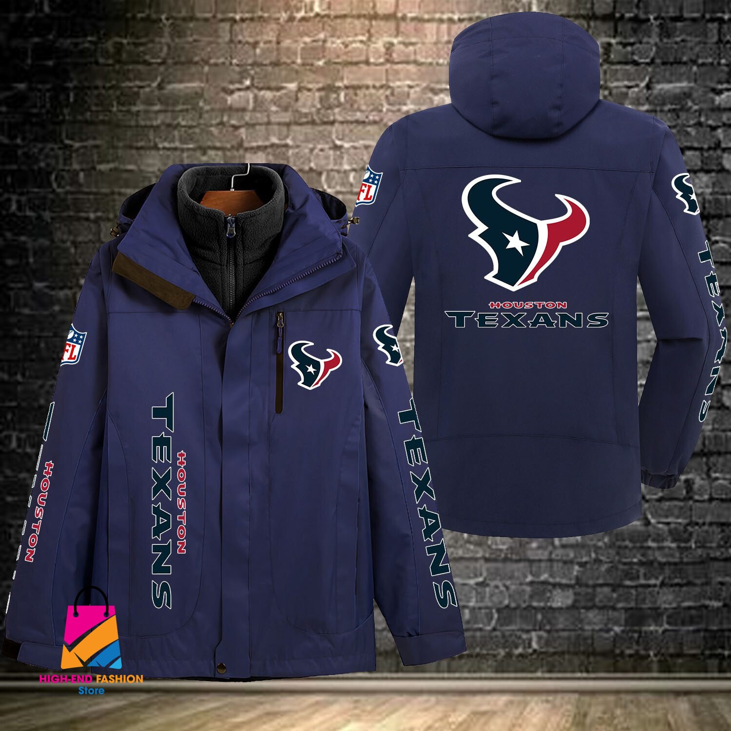 Houston Texans NFL Style Windbreaker Jacket For Fans