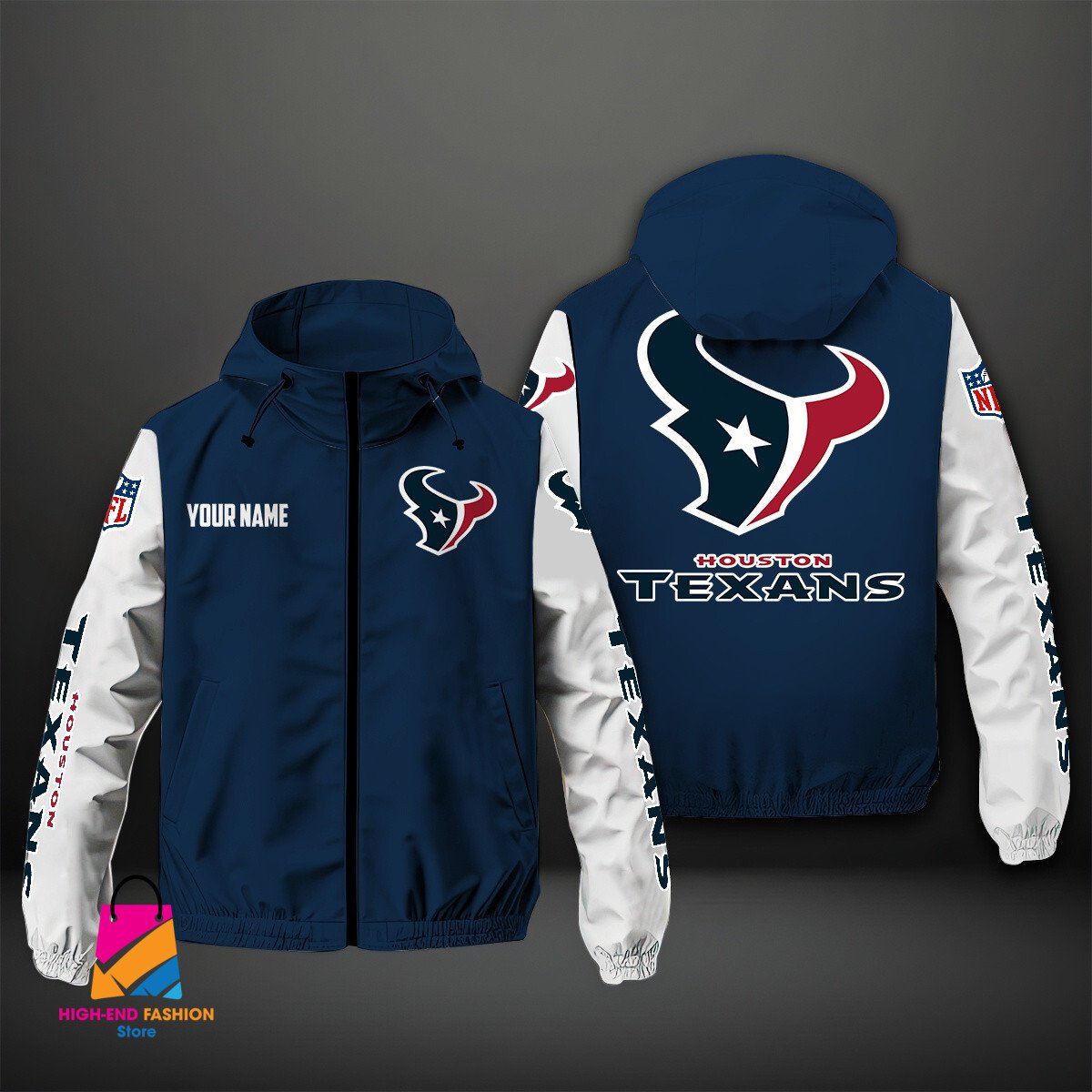 Houston Texans NFL Style Windbreaker Jacket For Fans