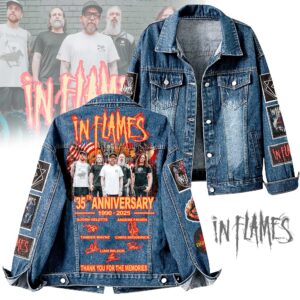 In Flames Music Denim Jacket Gift For Fans