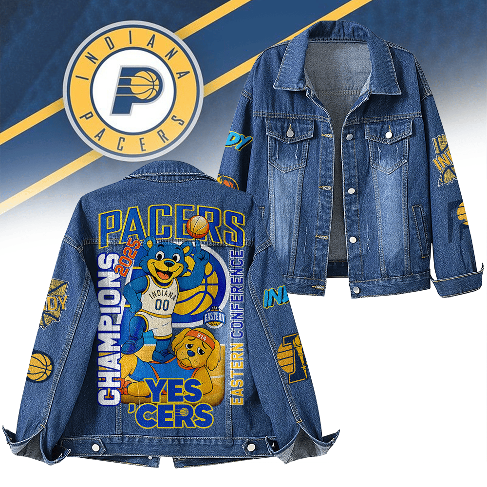 Indiana Pacers NBA Denim Jacket Gift For Fans