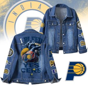 Indiana Pacers NBA Denim Jacket Gift For Fans