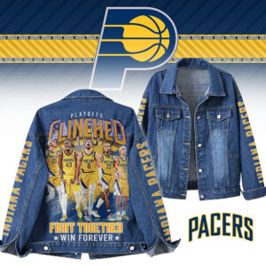 Indiana Pacers NBA Denim Jacket Gift For Fans