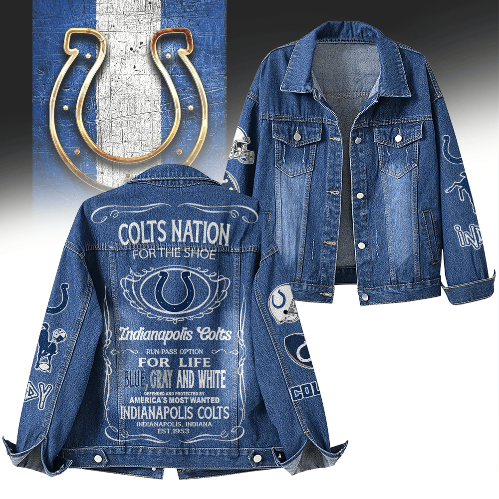 Indianapolis Colts NFL Denim Jacket Gift For Fans