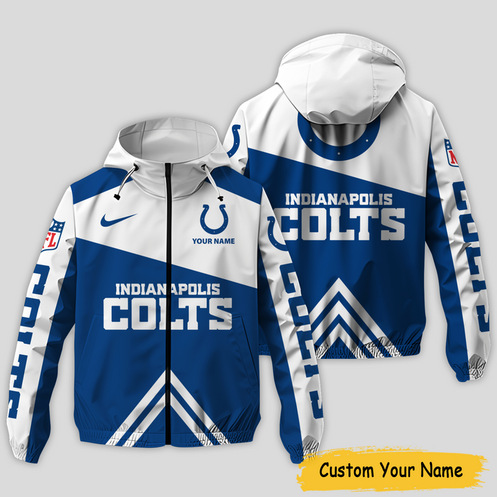 Indianapolis Colts NFL Personalized Style Windbreaker Jacket For Fans