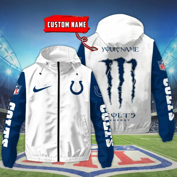 Indianapolis Colts NFL Personalized Style Windbreaker Jacket For Fans