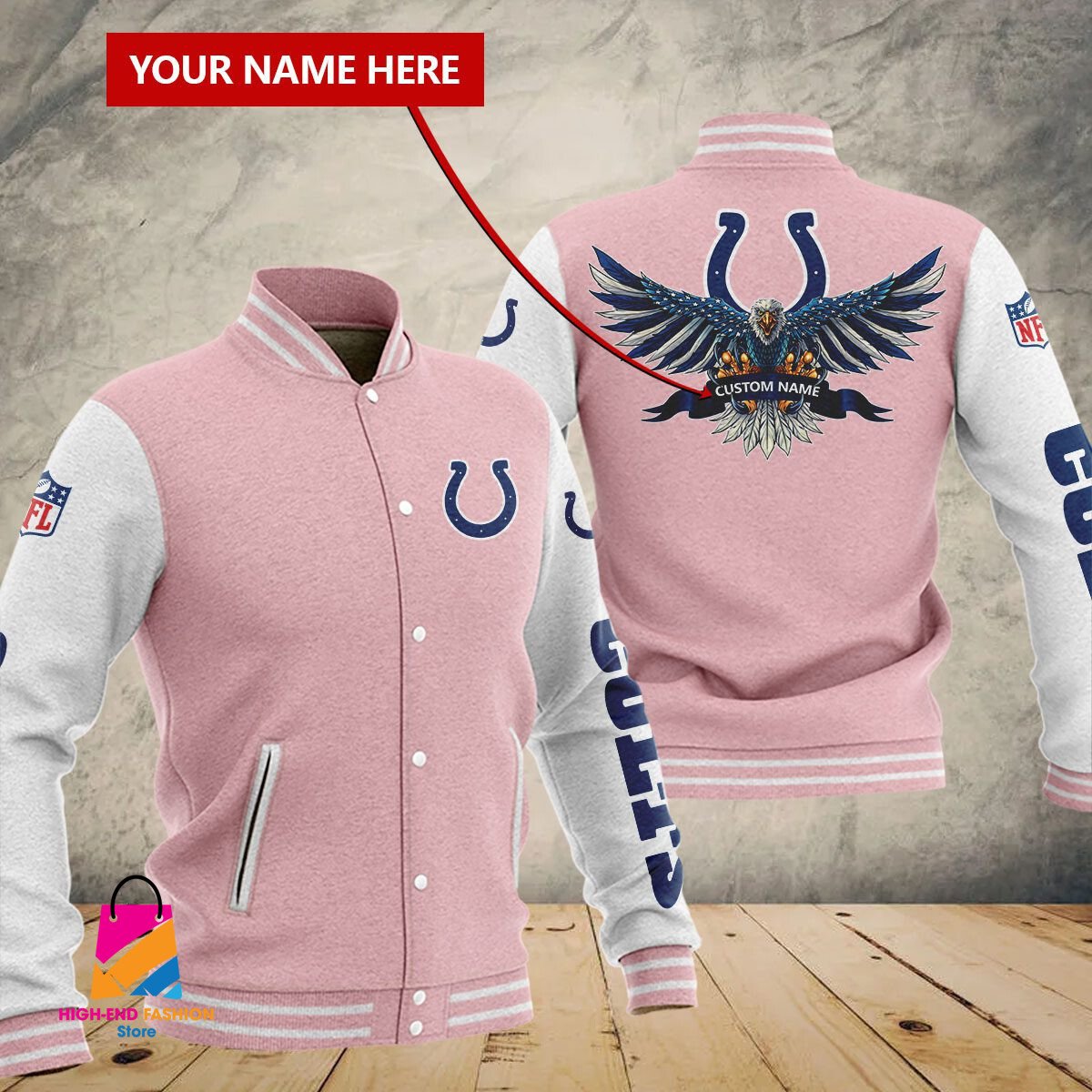 Indianapolis Colts NFL Style Baseball Jacket For Fan