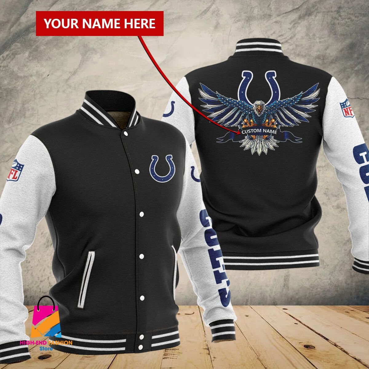 Indianapolis Colts NFL Style Baseball Jacket For Fan