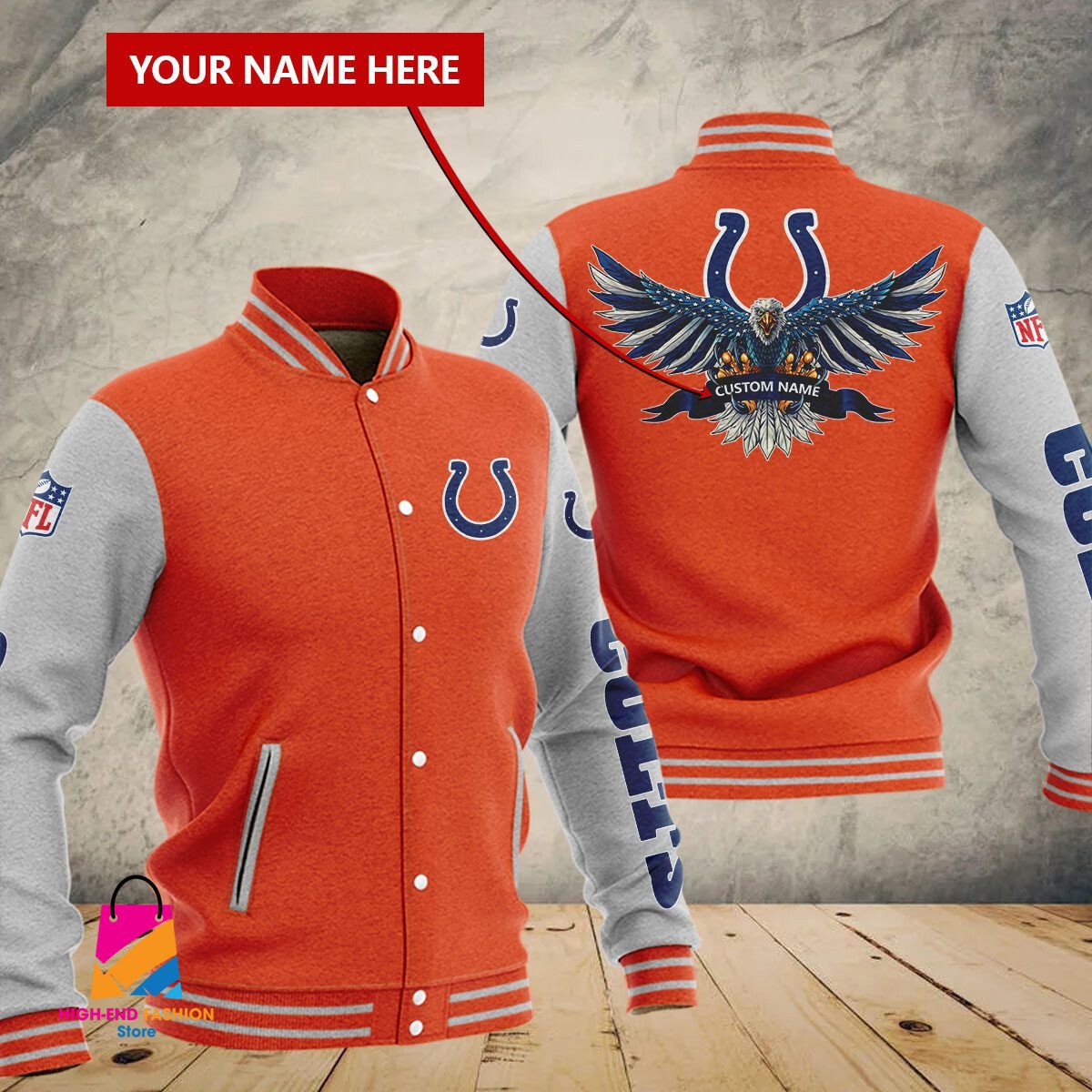 Indianapolis Colts NFL Style Baseball Jacket For Fan