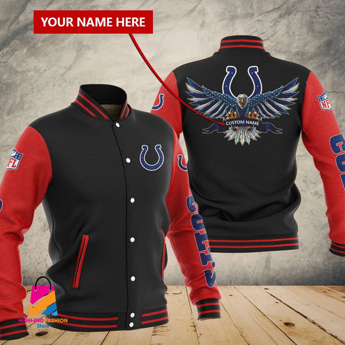 Indianapolis Colts NFL Style Baseball Jacket For Fan