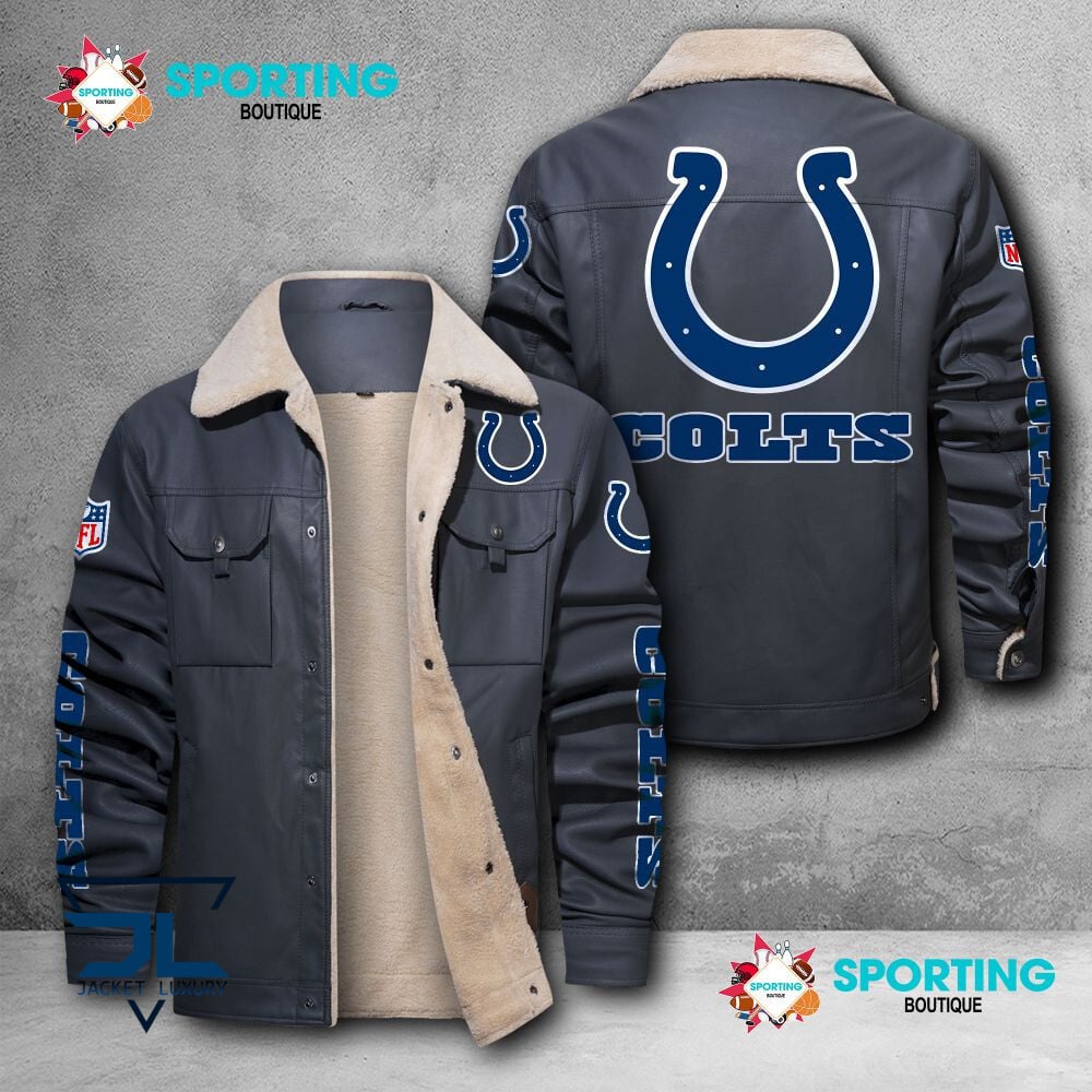 Indianapolis Colts NFL Style Leather Jacket For Fans