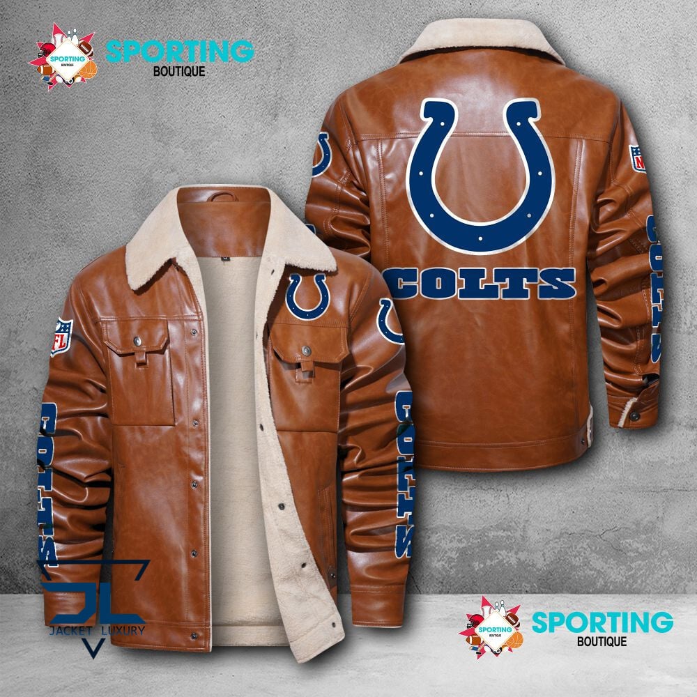 Indianapolis Colts NFL Style Leather Jacket For Fans