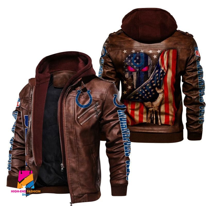 Indianapolis Colts NFL Style Leather Jacket For Fan