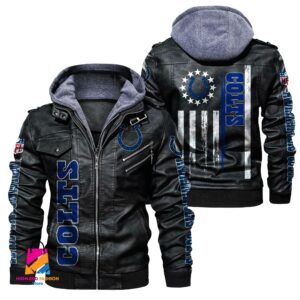 Indianapolis Colts NFL Style Leather Jacket For Fan