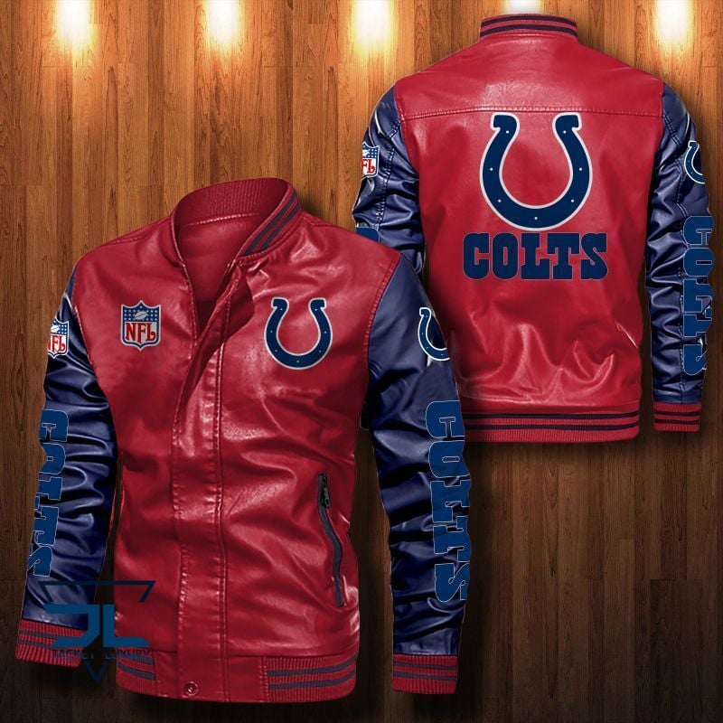 Indianapolis Colts NFL Style Leather Jacket For Fan