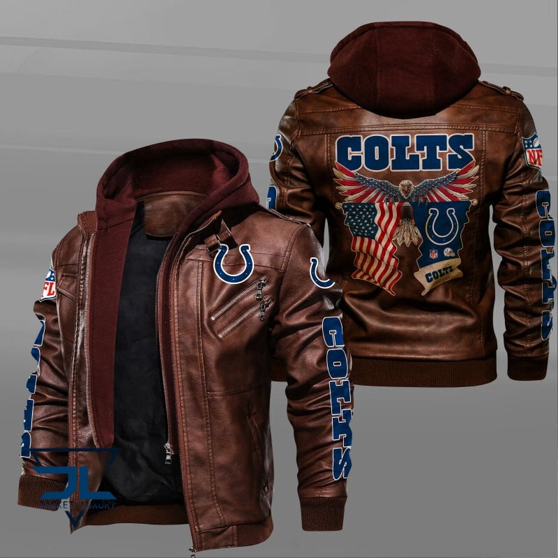 Indianapolis Colts NFL Style Leather Jacket For Fan