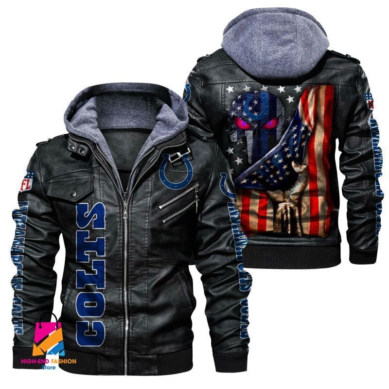 Indianapolis Colts NFL Style Leather Jacket For Fan