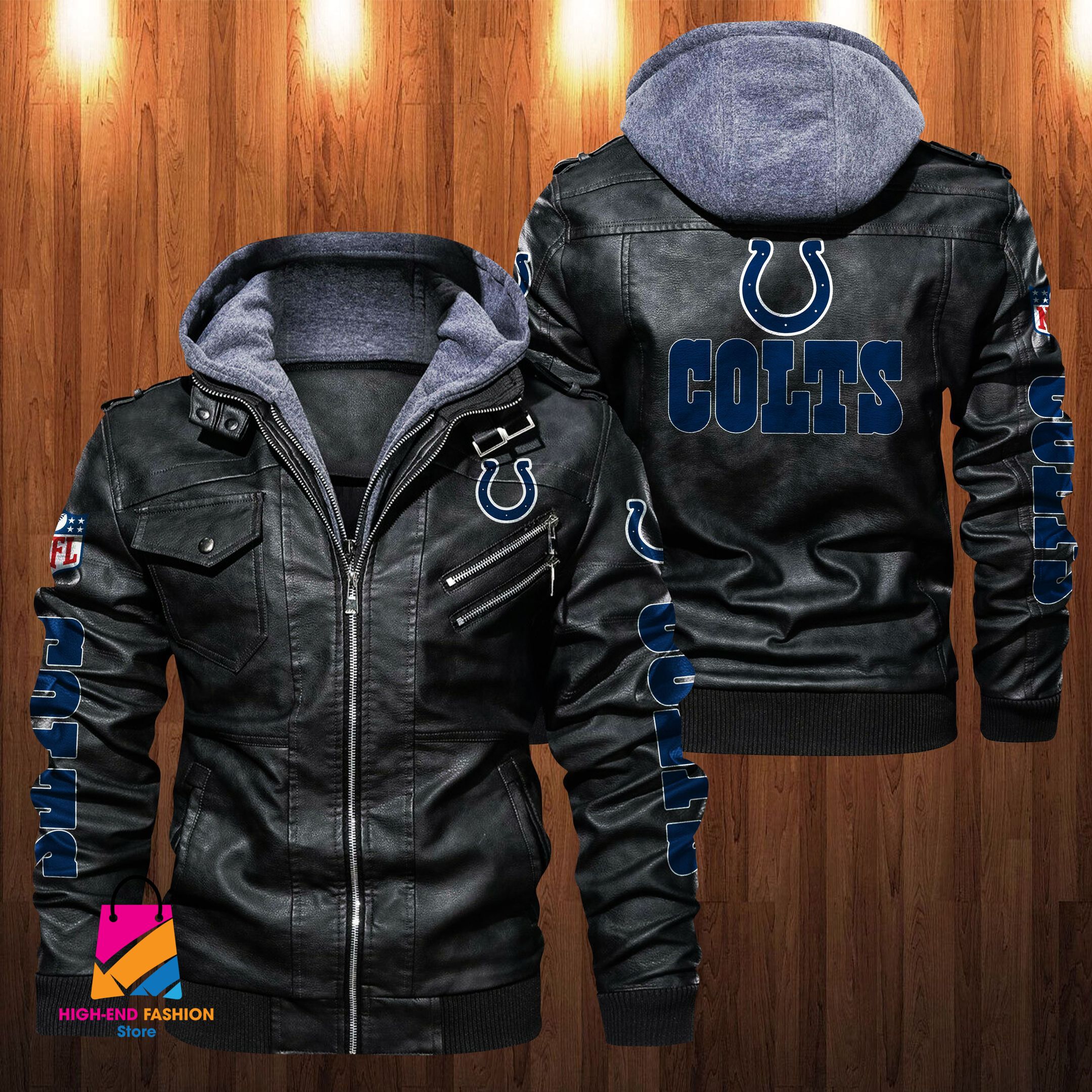 Indianapolis Colts NFL Style Leather Jacket For Fan