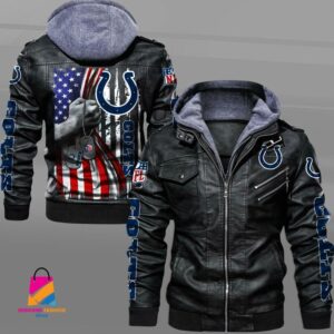 Indianapolis Colts NFL Style Leather Jacket For Fan