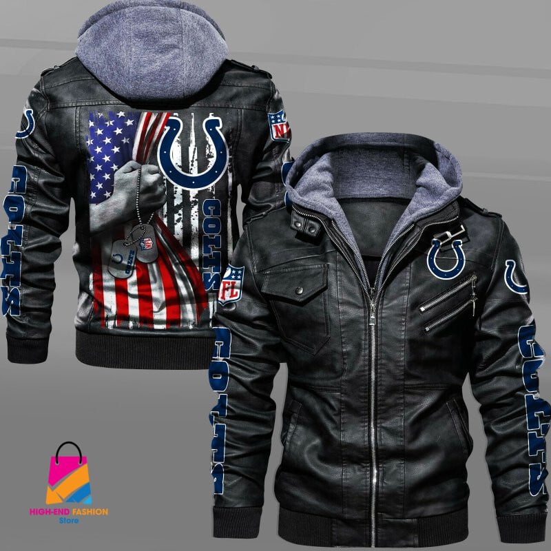 Indianapolis Colts NFL Style Leather Jacket For Fan