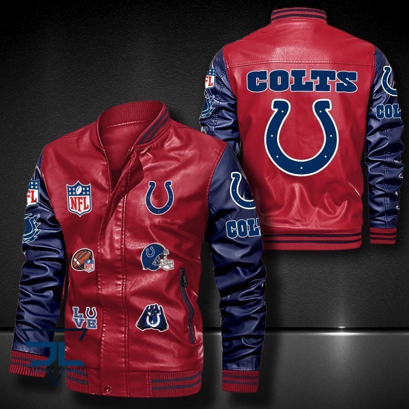Indianapolis Colts NFL Style Leather Jacket For Fan